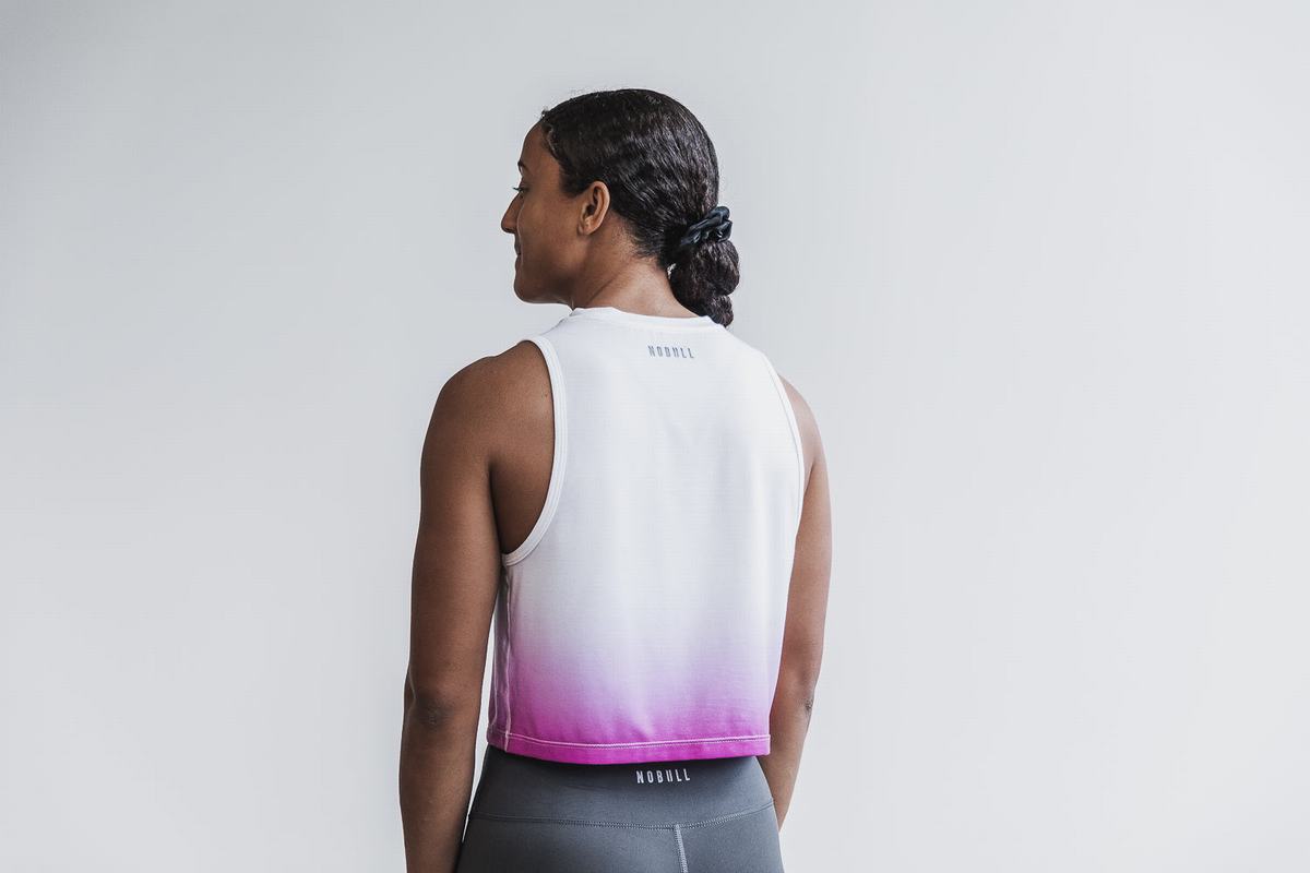 Nobull Wodapalooza Muscle Dip-Dye Tank Linne Dam Vita | LE3857461