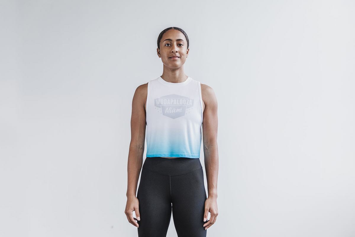 Nobull Wodapalooza Muscle Dip-Dye Tank Linne Dam Blå | OQ0846951