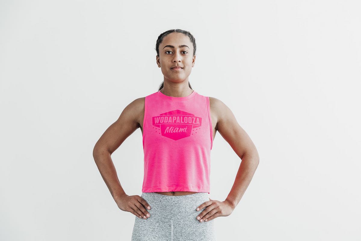 Nobull Wodapalooza Muscle Tank Linne Dam Rosa | WS1689534