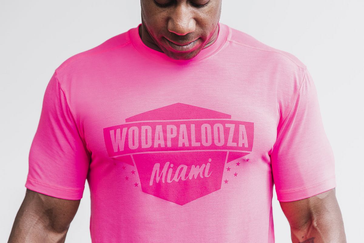 Nobull Wodapalooza T-Shirt Herr Rosa | CV4036198