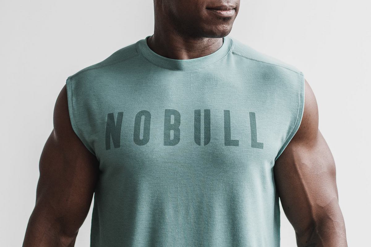 Nobull Ärmlös T-Shirt Herr Blå | RD6324719