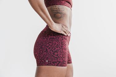 Nobull 2'' Plush Heather Shorts Dam Leopard | OC0546731