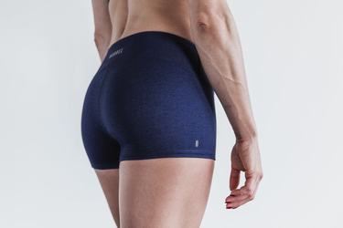 Nobull 2'' Plush Heather Shorts Dam Marinblå | ZD3071428