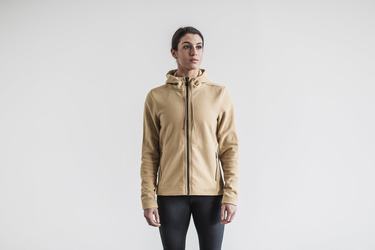 Nobull Arctic Zip-up Jacka Dam Beige | HK8765304