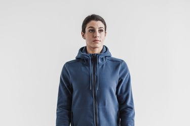 Nobull Arctic Zip-up Jacka Dam Grå Blå | FX2415760