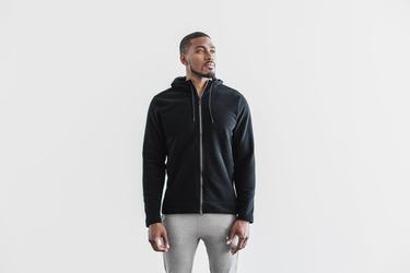 Nobull Arctic Zip-up Jacka Herr Svarta | PV0854361