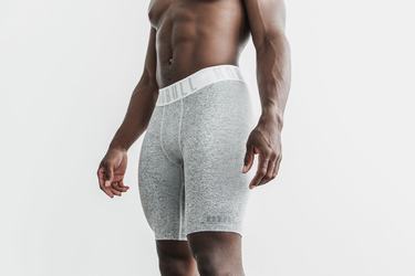 Nobull Compression 9" Plush Heather Shorts Herr Vita | CD0735194