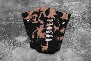 Nobull Crew Tie-Dye Strumpor Dam Svarta | OH3470629