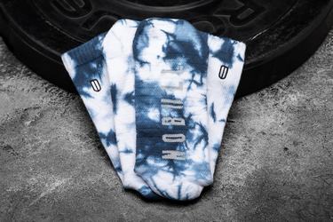 Nobull Crew Tie-Dye Strumpor Dam Vita Marinblå | AP2785319