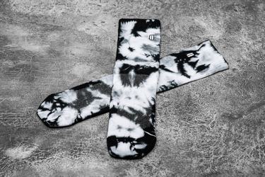 Nobull Crew Tie-Dye Strumpor Dam Vita Svarta | KC2508734