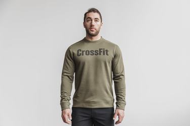 Nobull Crossfit® Crew Tröja Herr Gröna | QZ6580974