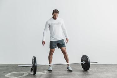 Nobull Crossfit® Långärmad T-Shirt Herr Vita | SR7108296