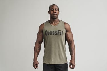 Nobull Crossfit® Tank Linne Herr Gröna | VC3082176