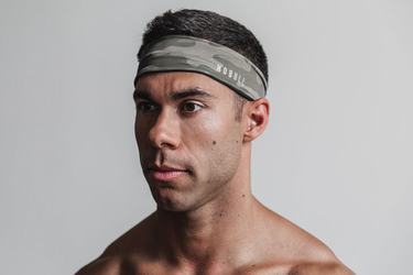 Nobull Headband 2" Pannband Herr Gröna Camo | DB8741932