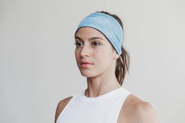 Nobull Headband 4" Tie-Dye Pannband Dam Blå | RE7052893