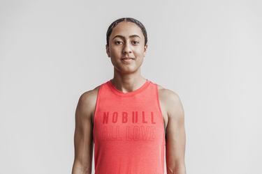 Nobull High-Neck All Love Tank Linne Dam Röda | PY7134509