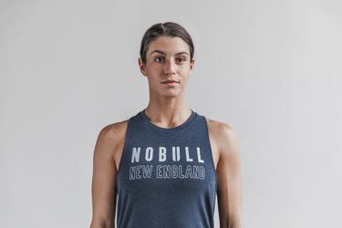 Nobull High-Neck New England Tank Linne Dam Marinblå | SK8064237