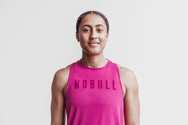 Nobull High-Neck Tank Bright Colors Linne Dam Rosa | JV7849361