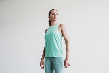 Nobull High-Neck Tank Bright Colors Träningslinne Dam Ljusturkos | LQ5207381