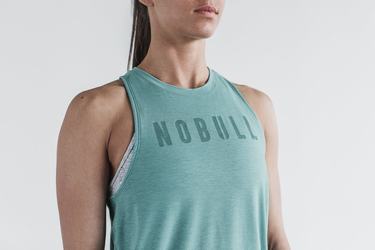 Nobull High-Neck Tank Seasonal Colors Linne Dam Blå | PW1705236