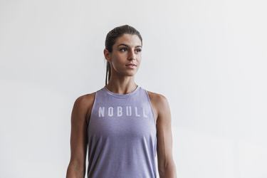 Nobull High-Neck Tank Seasonal Colors Linne Dam Lavendel | ZJ6209537