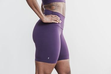 Nobull High-Rise 6" Matte Shorts Dam Lila | NY6570491