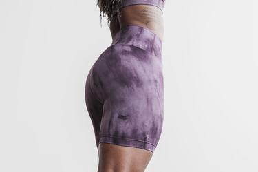 Nobull High-Rise 6" Tie-Dye Shorts Dam Lila | OH7305469