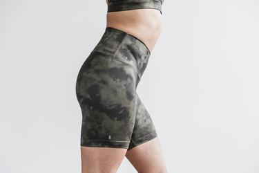 Nobull High-Rise 6" Tie-Dye Shorts Dam Mörkgrå | XT5840173