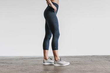 Nobull High-Rise Crop Matte Strumpbyxor Dam Mörkblå | VE3501672