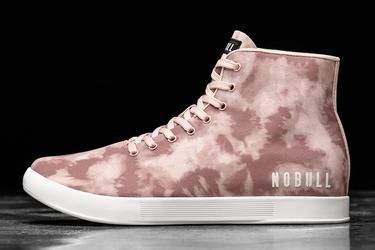 Nobull High-Top Tie-Dye Canvas Trainer Skor Dam Rosa | RO9345180