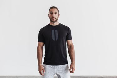 Nobull Horns T-Shirt Herr Svarta | NQ3041528