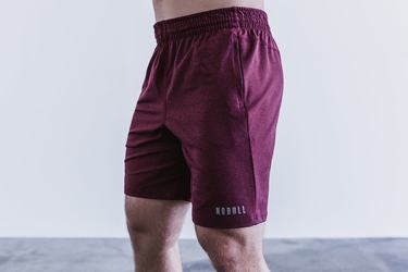 Nobull Knit 8.5" Shorts Herr Mörkröda | KQ6194587