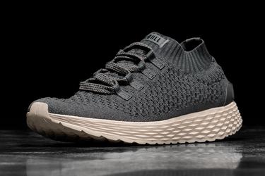 Nobull Knit Runner Löparskor Herr Mörkgrå Vita | JH1945270