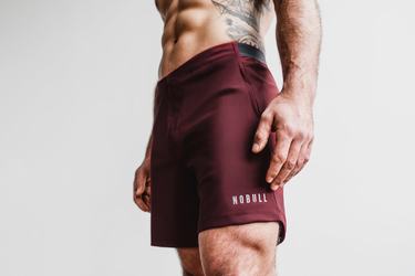 Nobull Lightweight 7" Shorts Herr Mörkröda | OY5341869