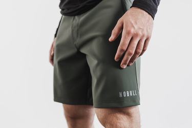 Nobull Lightweight 9" Shorts Herr Olivgröna | WT0835264