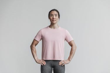 Nobull Lightweight Boxy T-Shirt Dam Rosa | TM9170238