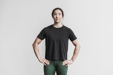 Nobull Lightweight Boxy T-Shirt Dam Svarta | HT4052176