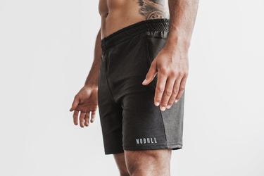 Nobull Lightweight Knit 7" Shorts Herr Svarta | HF2853917