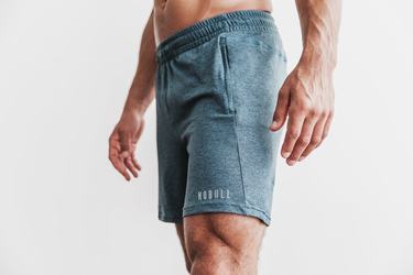 Nobull Lightweight Knit 7" Shorts Herr Turkos | BC4863972