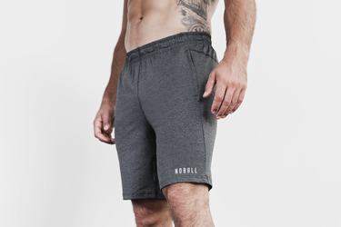 Nobull Lightweight Knit 9" Shorts Herr Grå | RT6821047