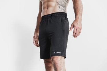 Nobull Lightweight Knit 9" Shorts Herr Svarta | NG1832407