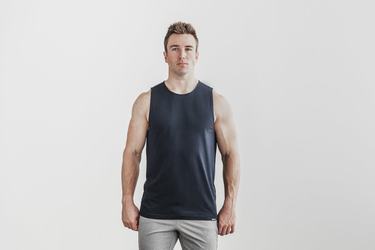 Nobull Lightweight Tank Linne Herr Marinblå | OY9782043