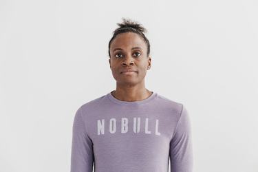 Nobull Långärmad T-Shirt Dam Lavendel | FH7394082