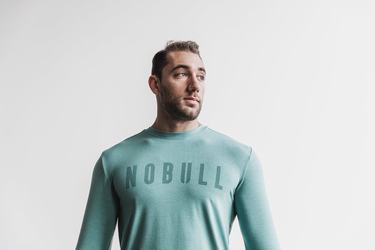 Nobull Långärmad T-Shirt Herr Blå | NV9358162