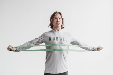 Nobull Långärmad T-Shirt Herr Ljusgrå | HS5964207