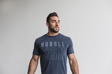 Nobull (Madison) T-Shirt Herr Marinblå | XD0735426