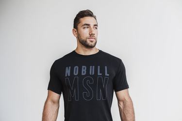 Nobull (Madison) T-Shirt Herr Svarta | LT7895062