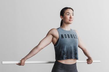 Nobull Muscle Dip-Dye Tank Linne Dam Blå | XI7830542