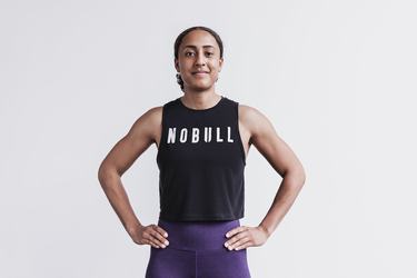 Nobull Muscle Tank Linne Dam Svarta Vita | UV1972346