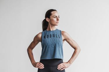 Nobull Muscle Tank (Madison) Linne Dam Mörkturkos | CH8371065